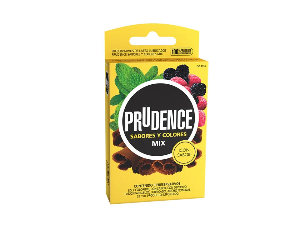 PRESERVATIVO PRUDENCE MIX X3