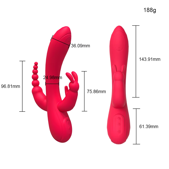 VIBRADOR DOBLE ESTIMULACION  NORKYS