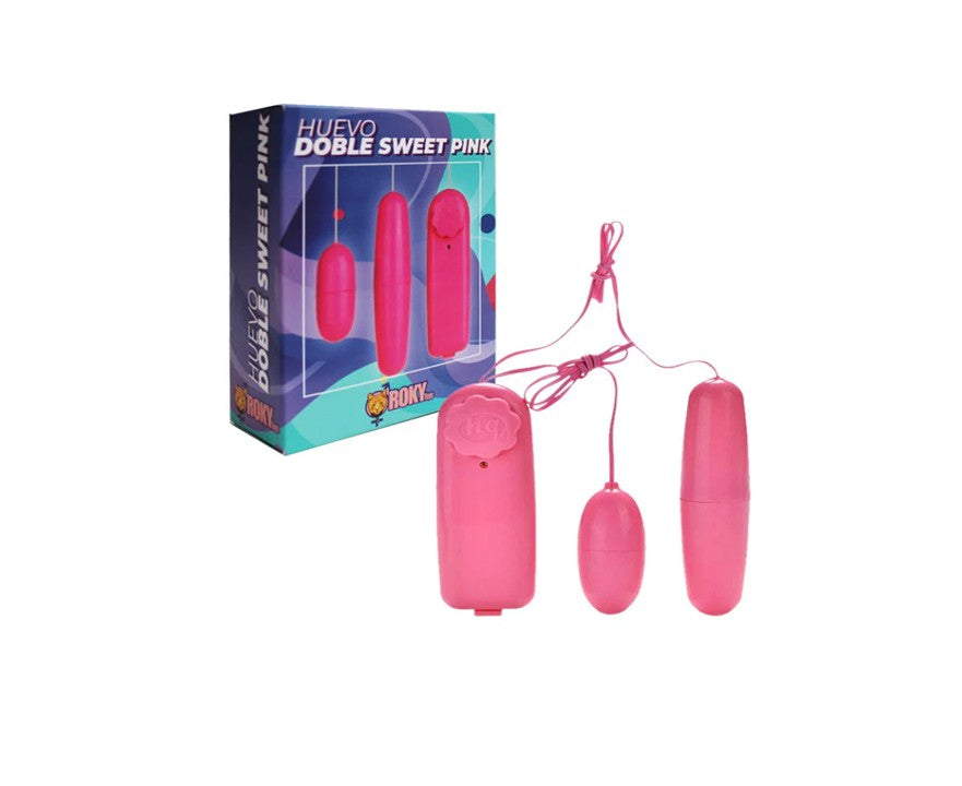 HUEVO VIBRADOR DOBLE SWEET PINK
